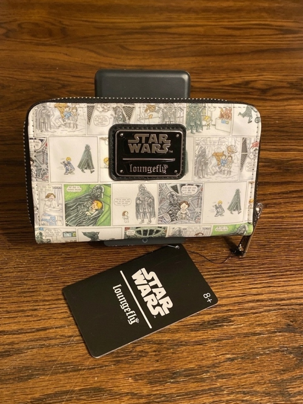 Loungefly Star Wars Wallet Vintage Comic Book Print Panel Zip Around NWT New